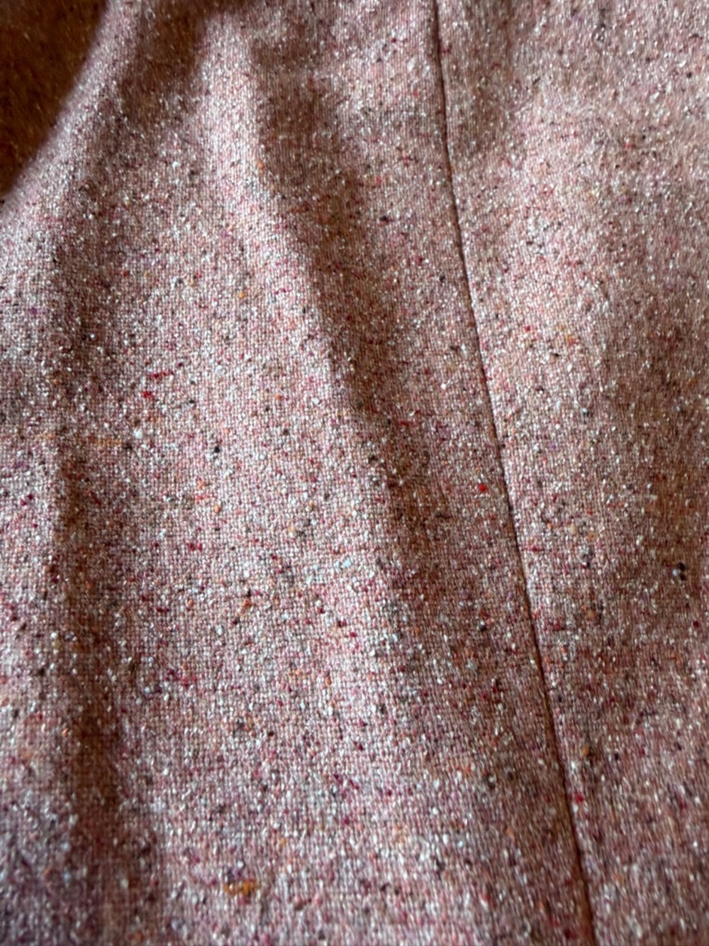 Vintage LL Bean Wool and Silk Blend Pink Tweed Notch-Lapel Blazer Medium Petite - Picture 9 of 11